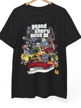 GRAND THEFT AUTO 3 T SHIRT VINTAGE SAN ANDREAS GTA 6 VICE CITY ROCKSTAR  91